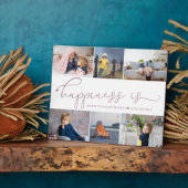 Glück ist | Mommy 6 Foto Collage Easel Plaque Fotoplatte (Seite)