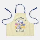 Glück ist morgendliche Rituale Schürze (Vorderseite)