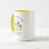 Glück ist morgendliche Rituale Tasse (Vorderseite Links)