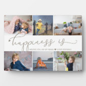 Glück ist | Nana 6 Foto Collage Easel Fotoplatte (Vorderseite)