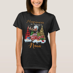 Glück ist Nana Funny Red Truck Tree Chris T-Shirt