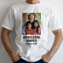 Glück ist Opa von Name Familienfoto zu sein