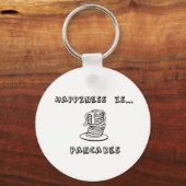 Glück ist Pancakes Schlüsselanhänger (Vorderseite)