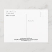 Glück ist, Paris Musiker Schwarz & Weiß Kunst Postkarte (Rückseite)