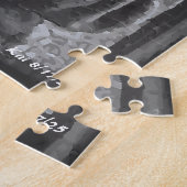 Glück ist, Paris Musiker Schwarz & Weiß Kunst Puzzle (Seite)