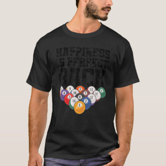 Glück ist perfekt Rack Billards Player Pool Snoo T-Shirt