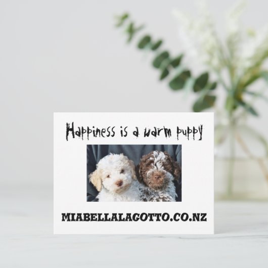 Glück ist ... postkarte (Stehend Vorderseite)