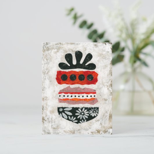 Glück ist Postkarte - Abstrakte Kunst (Stehend Vorderseite)