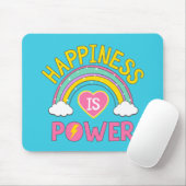 Glück ist Power Regenbogen Mousepad (Mit Mouse)