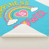 Glück ist Power Regenbogen Sherpadecke (3/4)