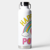 Glück ist Power Regenbogen Trinkflasche (Vorderseite)