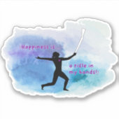 Glück ist. Rifle Wassercolor Aufkleber (Vorderseite)