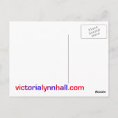 "Glück ist Schmetterling" Zitat & Fotografie Postkarte (Rückseite)