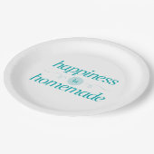 Glück ist selbst gemacht pappteller (Schrägansicht)