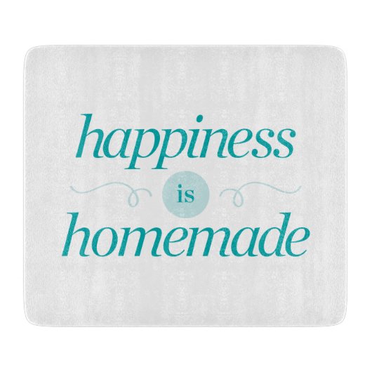 Glück ist selbst gemacht schneidebrett (Vorderseite)