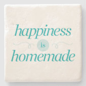 Glück ist selbst gemacht steinuntersetzer (Vorderseite)