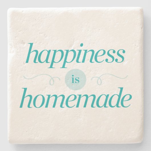 Glück ist selbst gemacht steinuntersetzer (Vorderseite)