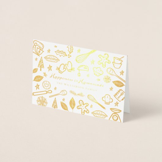 Glück ist selbstgebackenes Foto Folienkarte (Vorderseite)