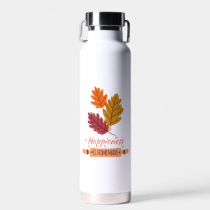Glück ist selbstgemacht Herbst unglaubliches Desig Trinkflasche