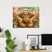 Glück ist Selbstgemacht Poster (Heimbüro)