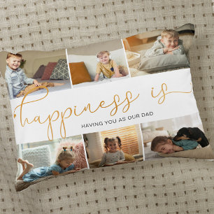 Glück ist Sie als Vater Moderne 6 FotoCollage Dekokissen