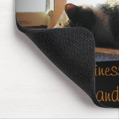 Glück ist Sonnenschein und Schlaf Mousepad (Ecke)