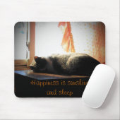 Glück ist Sonnenschein und Schlaf Mousepad (Mit Mouse)