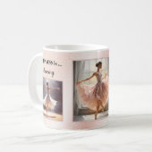 Glück ist tanzendes Ballett Kaffeetasse (Vorderseite Links)