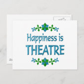 Glück ist Theater Postkarte (Vorne/Hinten)