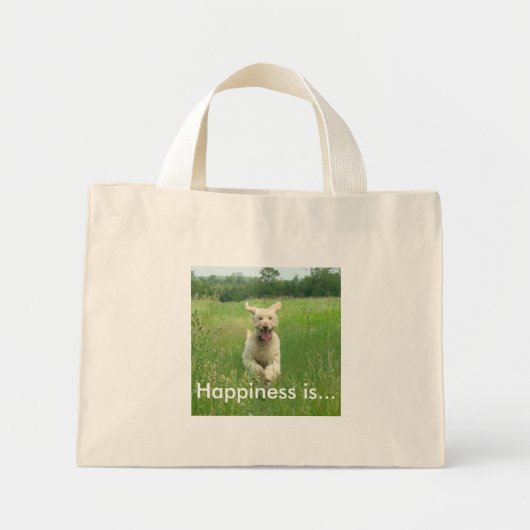 Glück ist ...Tote Bag Mini Stoffbeutel (Vorne)