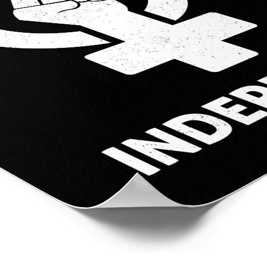 Glück ist unabhängig poster (Ecke)