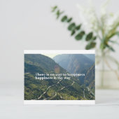 Glück ist unmöglich postkarte (Stehend Vorderseite)