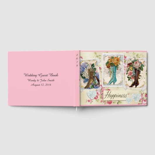 Glück ist Viktorianisch Steampunkstiefel Gästebuch (Voll)