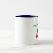 Glück ist Waliser Zweifarbige Tasse (Mittel)