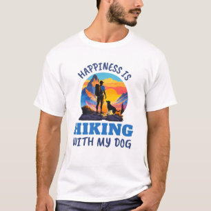 Glück ist Wandern mit meinem Hund T-Shirt