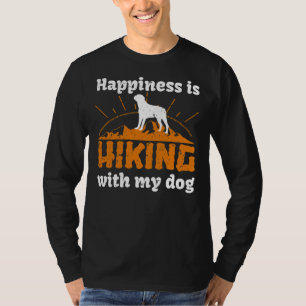 Glück ist Wandern mit meinem Rottweiler T-Shirt