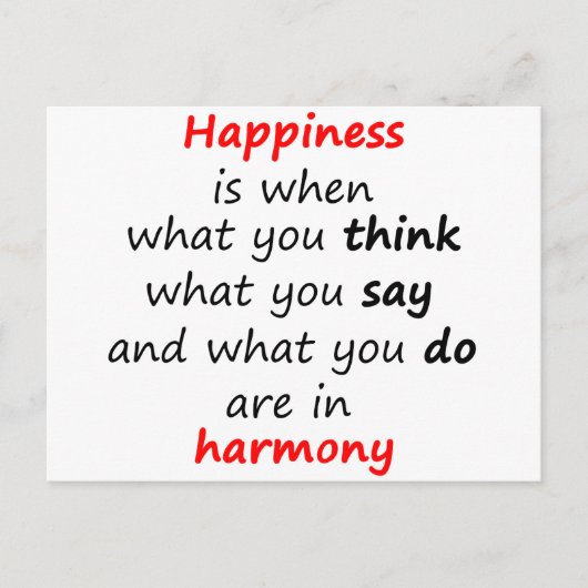 Glück ist, wann... postkarte (Vorderseite)