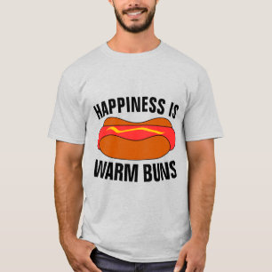 GLÜCK IST WARME BUNDEN, Funny HOTDOG T - Shirt