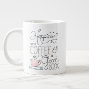"Glück ist..." - Weiße Jumbo-Tasse