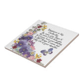 Glück ist wie ein Schmetterling Fliese (Seite)