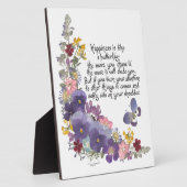 Glück ist wie ein Schmetterling Fotoplatte (Seite)