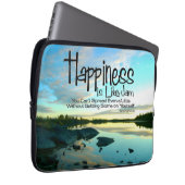 "Glück ist wie Stau" Inspiration Zitat Laptopschutzhülle (Vorne Rechts)