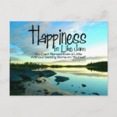 "Glück ist wie Stau" Inspiration Zitat Postkarte (Vorderseite)