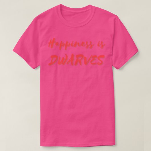 Glück ist Zwerge T-Shirt (Design vorne)