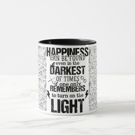 Glück kann auch in der dunkelsten Zeit gefunden we Tasse (Zentrum)