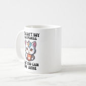 Glück kann man nicht kaufen, aber man kann Kaffee Kaffeetasse (Vorderseite Links)