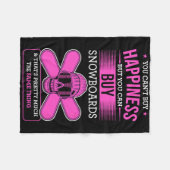 Glück kann man nicht kaufen, aber man kann Snowboa Fleecedecke (Vorderseite (Horizontal))