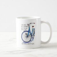 Glück kann man nicht kaufen, blaues Fahrrad