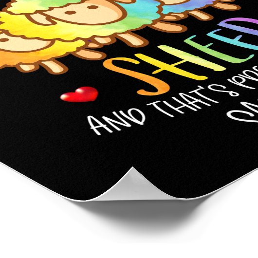 Glück kann man nicht kaufen, wenn man Schafe kaufe Poster (Ecke)