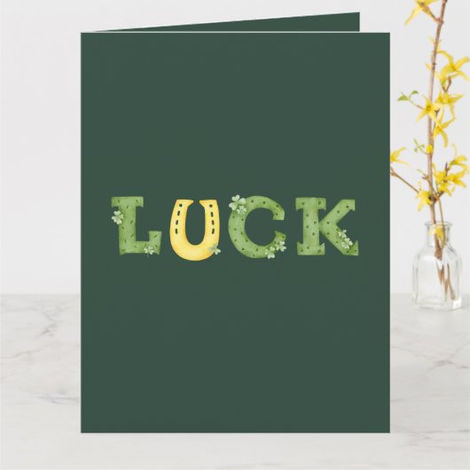 Glück Karte (Gelbe Blume)